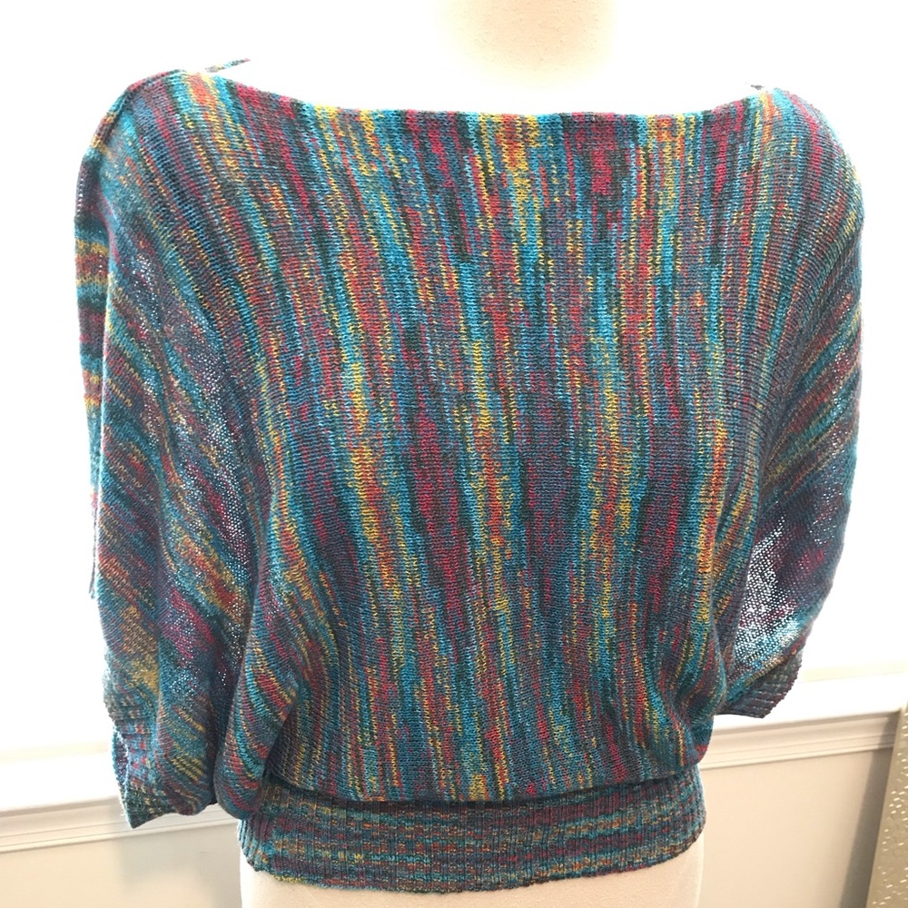 Light, knit multicolored sweater
